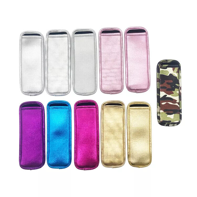 New Arrival Metallic Neoprene Popsicle Holder, Sleeve Ice Pop Holders