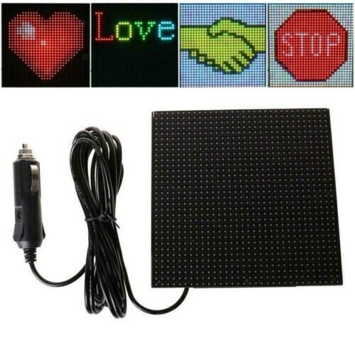 Led Bluetooth Car Sign Rear Window Message Board Emoticon Display Screen