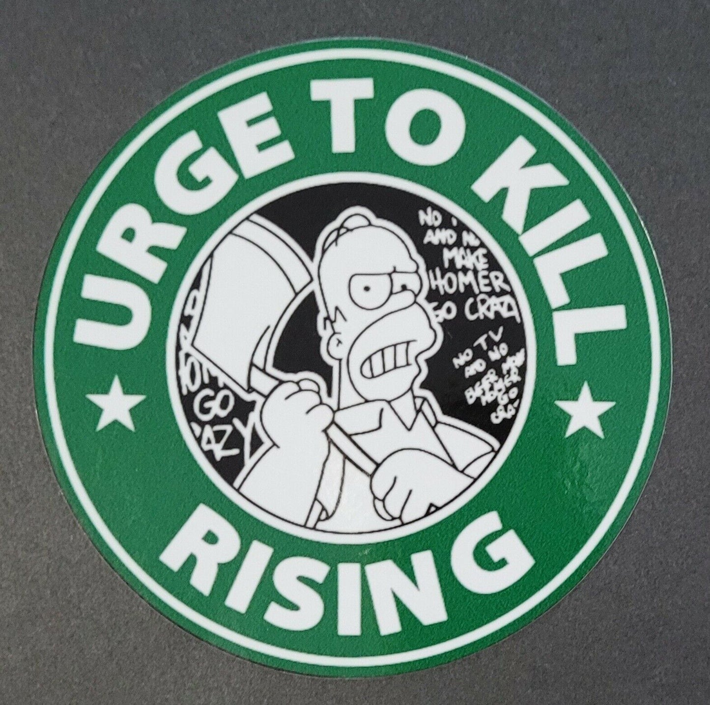 Urge to kill 10cm x 10cm Vinyl Sticker / decal Windows Automotive Marine.