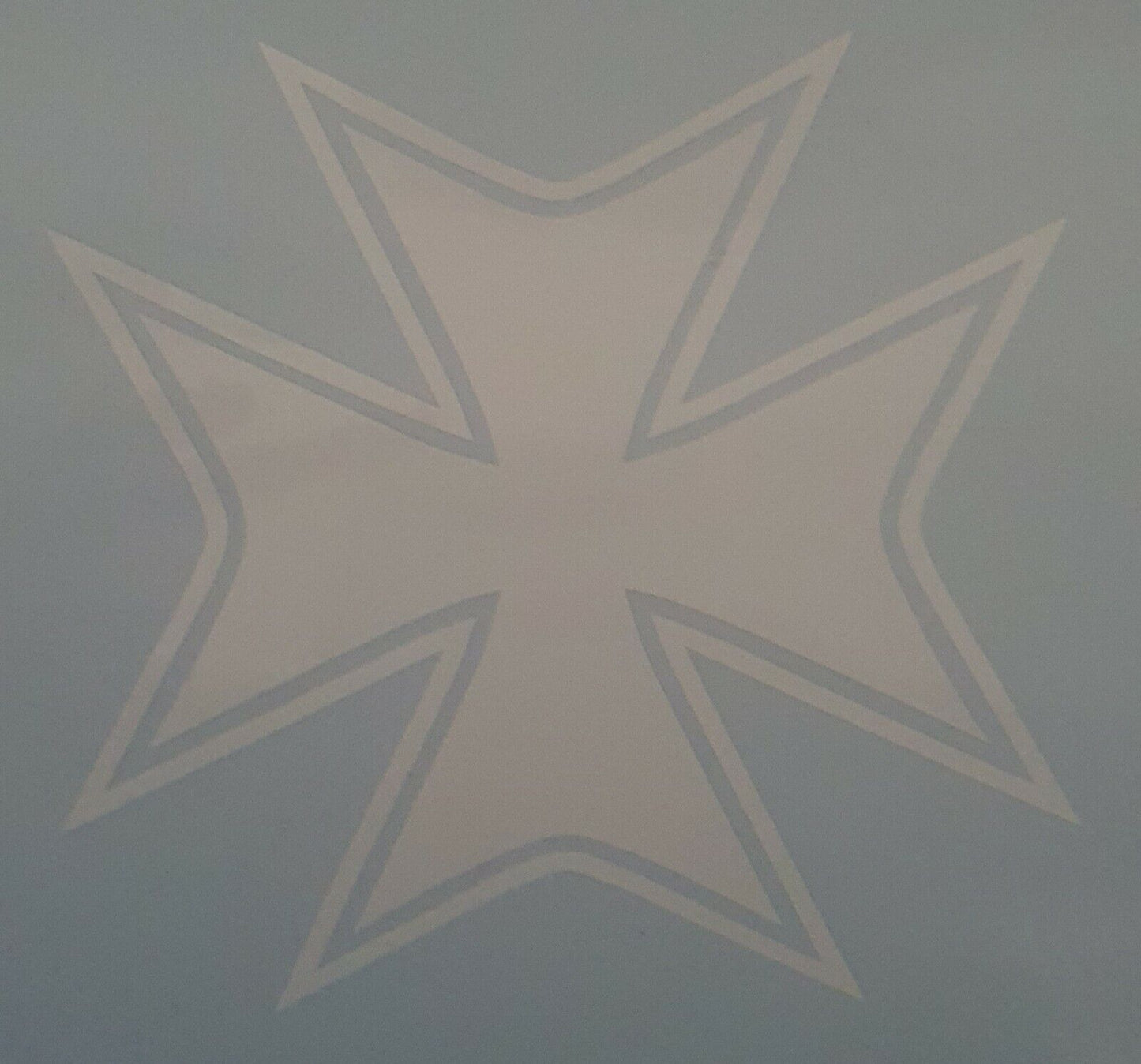 MALTESE CROSS,SYMBOL, CAR DECAL STICKER 100MM X 100MM