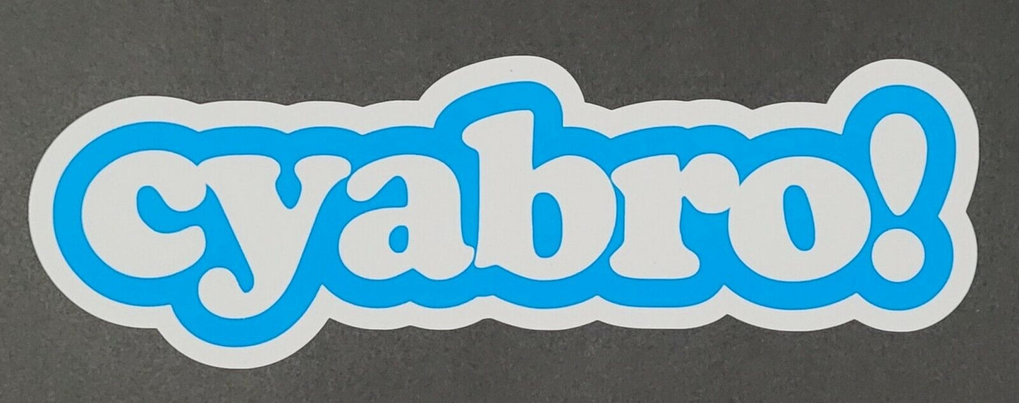Cyabro 6.5cm x 19.5cm Vinyl Sticker / decal Windows Automotive Marine.
