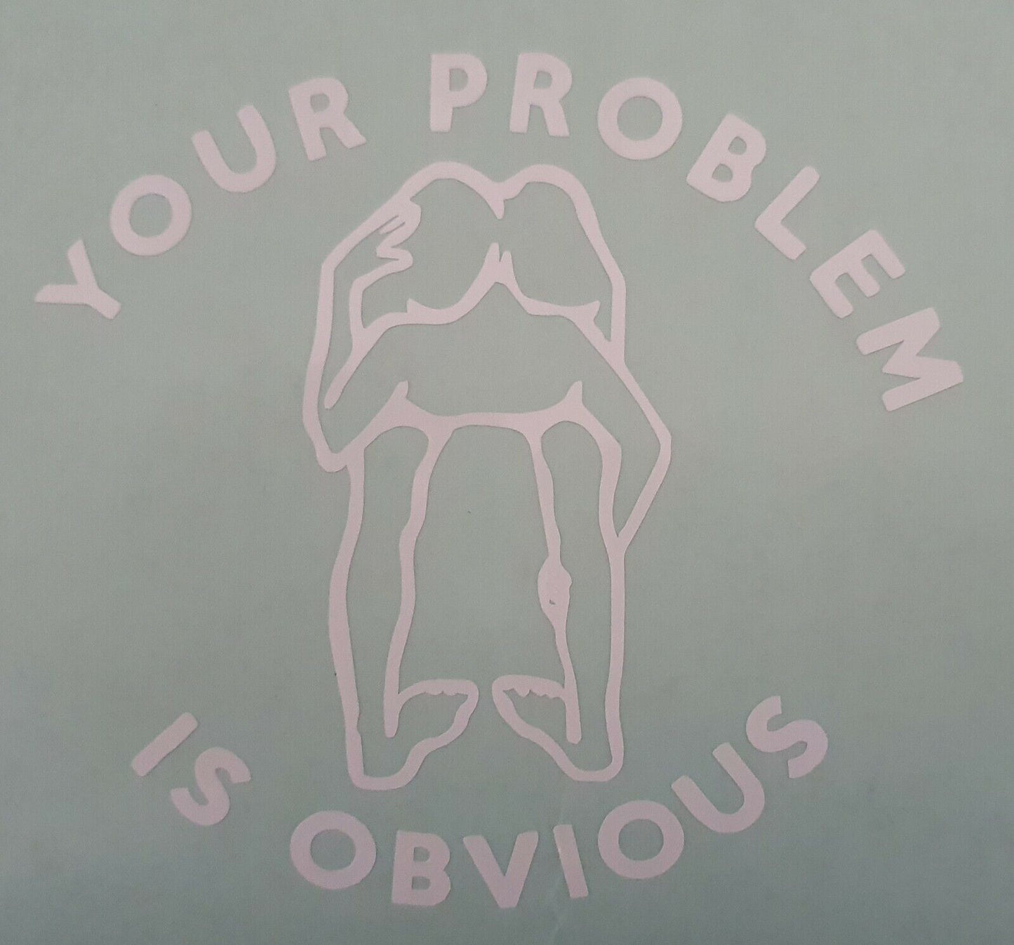 Your Problem Is Obvious 100mm x 107mm