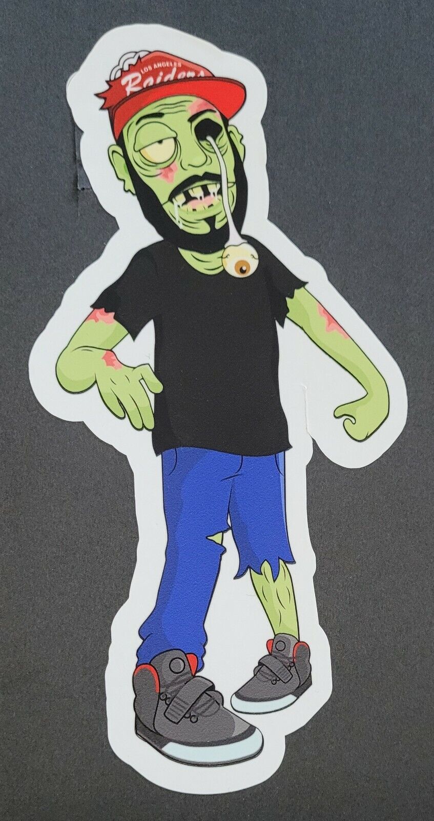 Zombie 10cm x 20cm Vinyl Sticker / decal Windows Automotive Marine.
