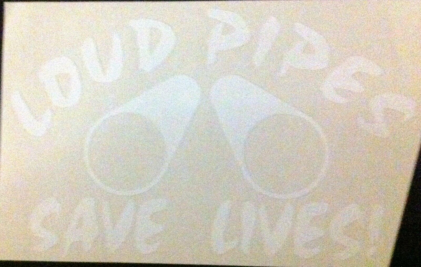 Loud Pipes Saves Lives 100mm x 158mm