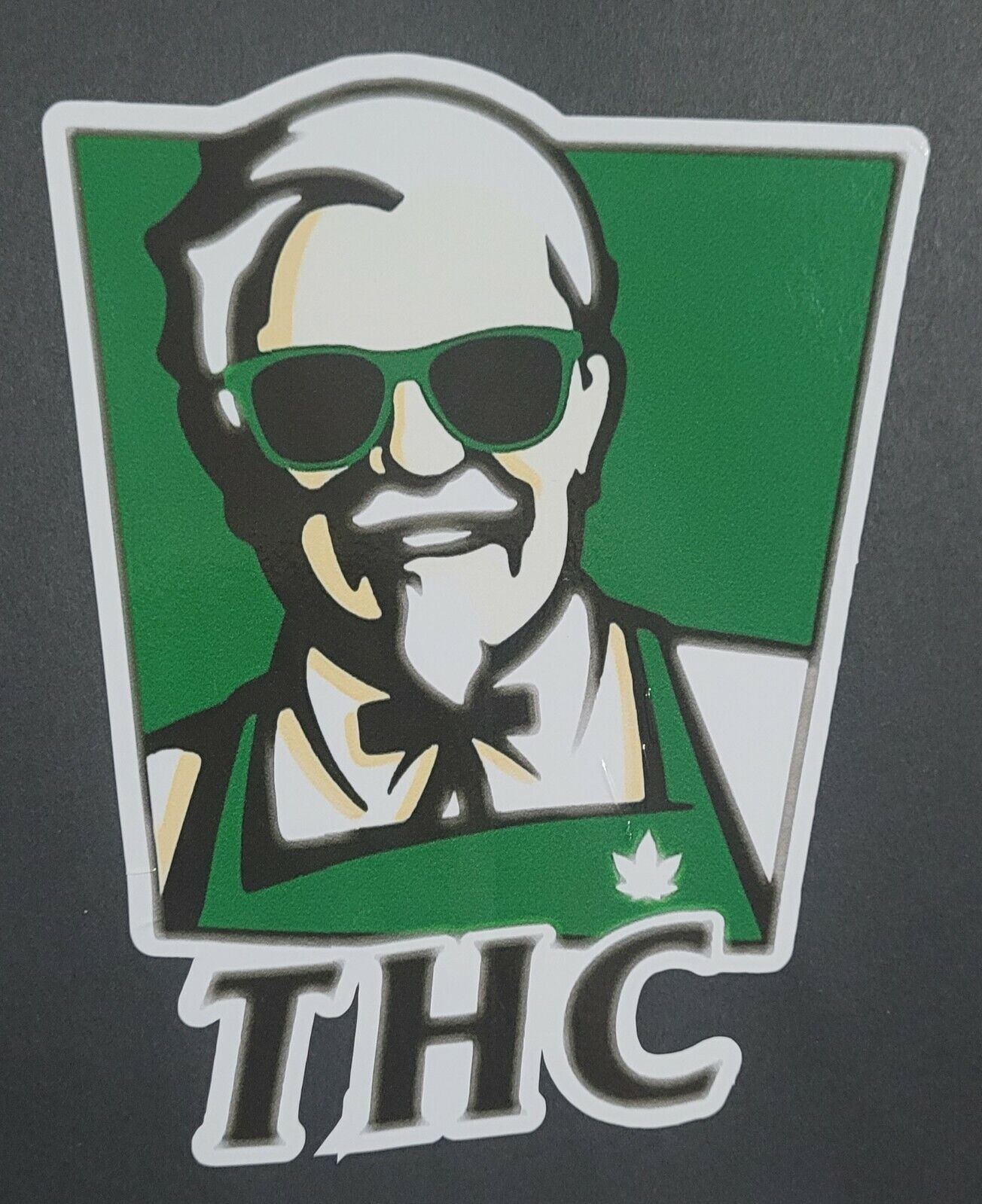 Thc kfc 10cm x 12.5cm Vinyl Sticker / decal Windows Automotive Marine.