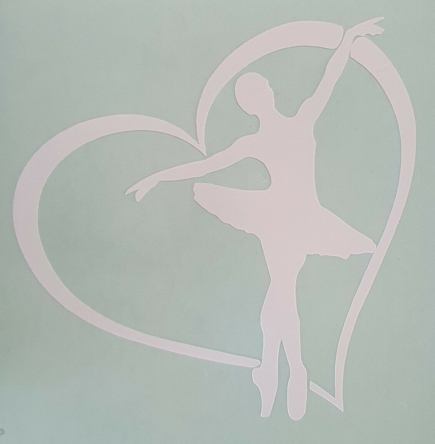 Ballerina Heart 100mm x 100mm