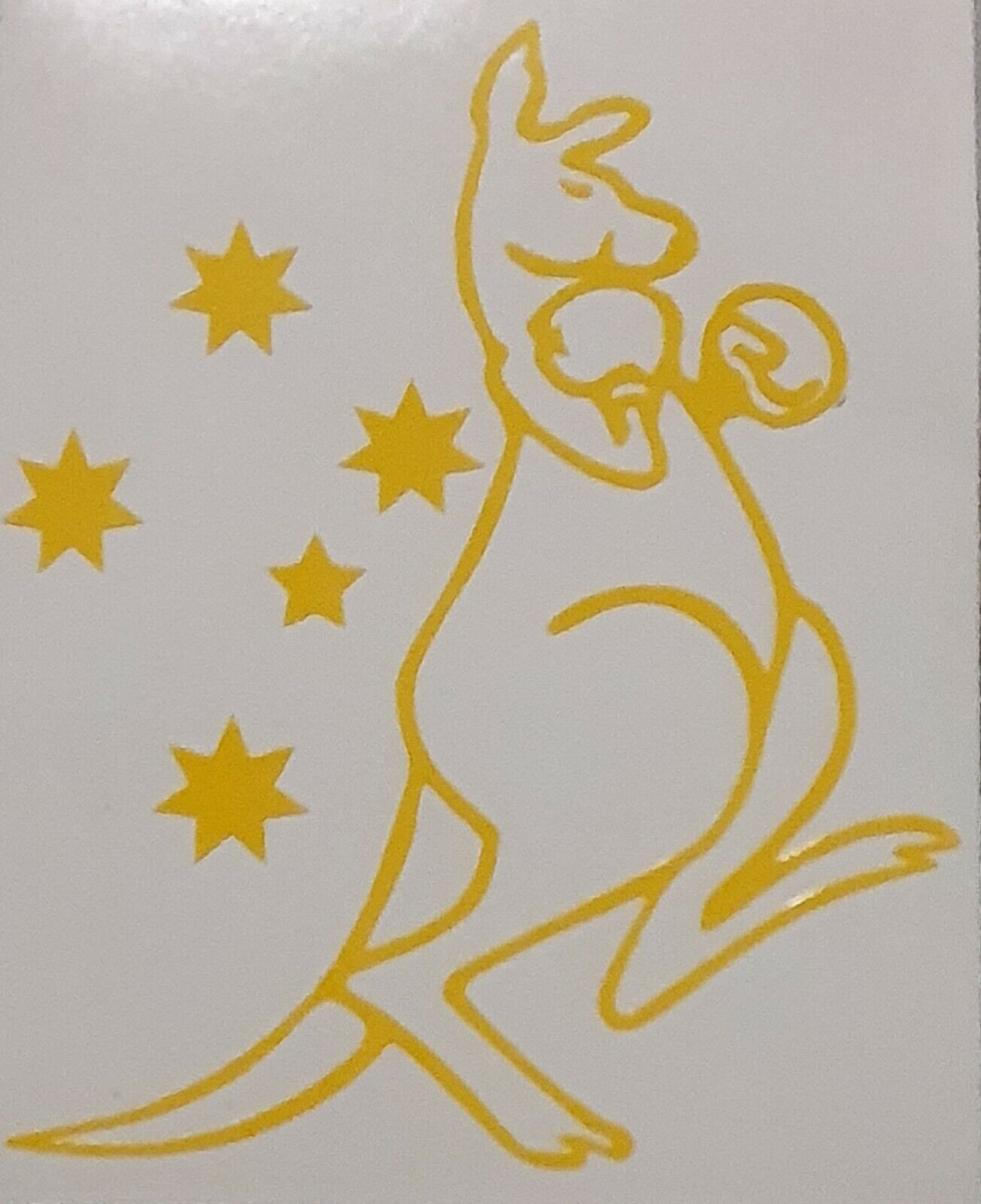 Boxing Kangaroo With Southern Cross 119mm x 100