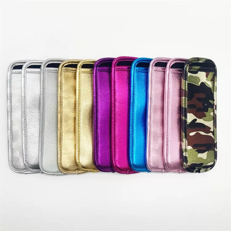 New Arrival Metallic Neoprene Popsicle Holder, Sleeve Ice Pop Holders