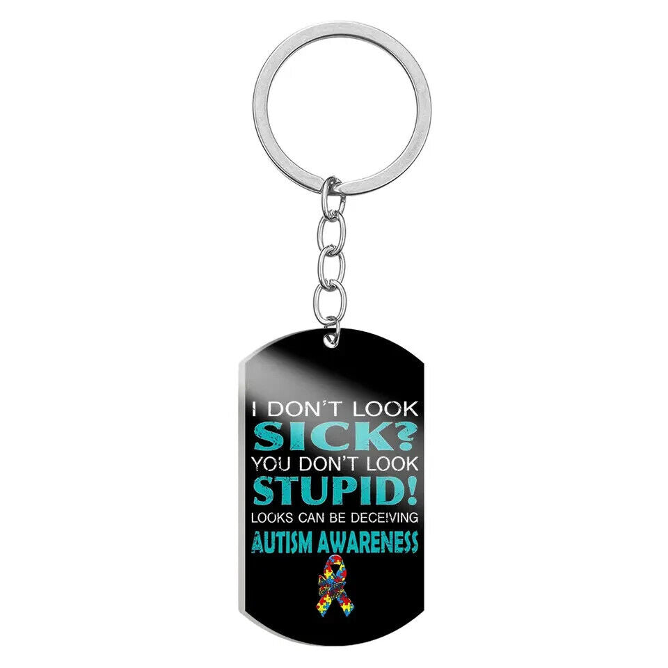 Keyring - Autism Awareness - 1 side Printed