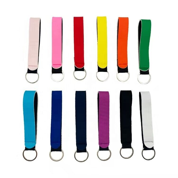 1x Sublimation Blank Neoprene Wrist Strap Keychain 2.3cmX15cm