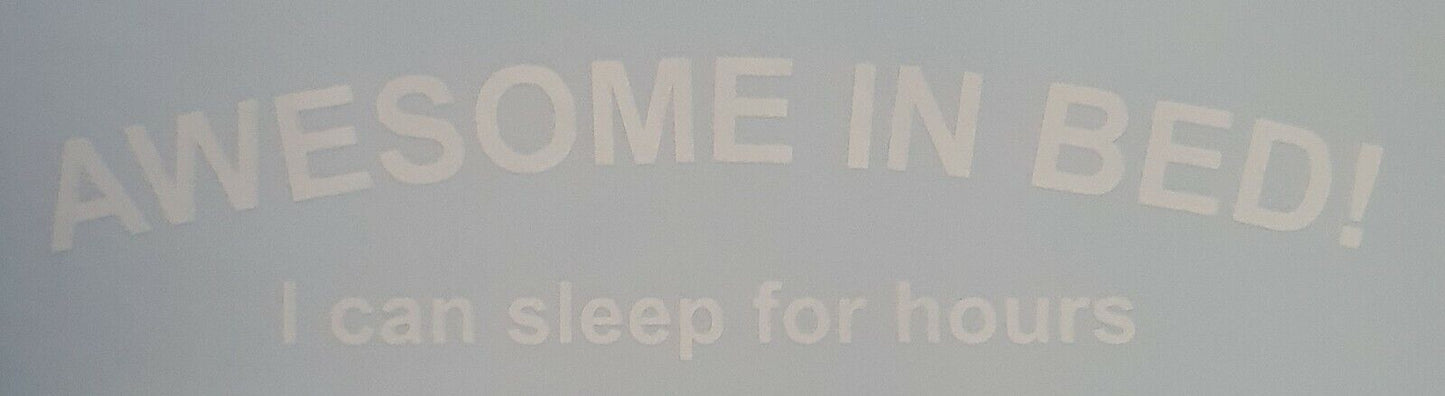 Awesome in Bed 58mm x 220mm