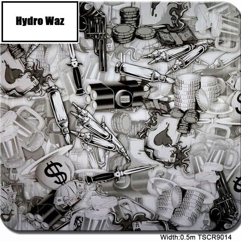 HYDROGRAPHIC WATER TRANSFER Hydro Dipping Dip Print Film Sheet DIY 50CM X 100CM