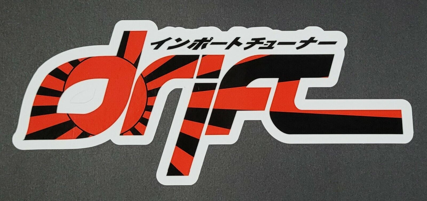 Drift 8cm x 19cm Vinyl Sticker / decal Windows Automotive Marine.