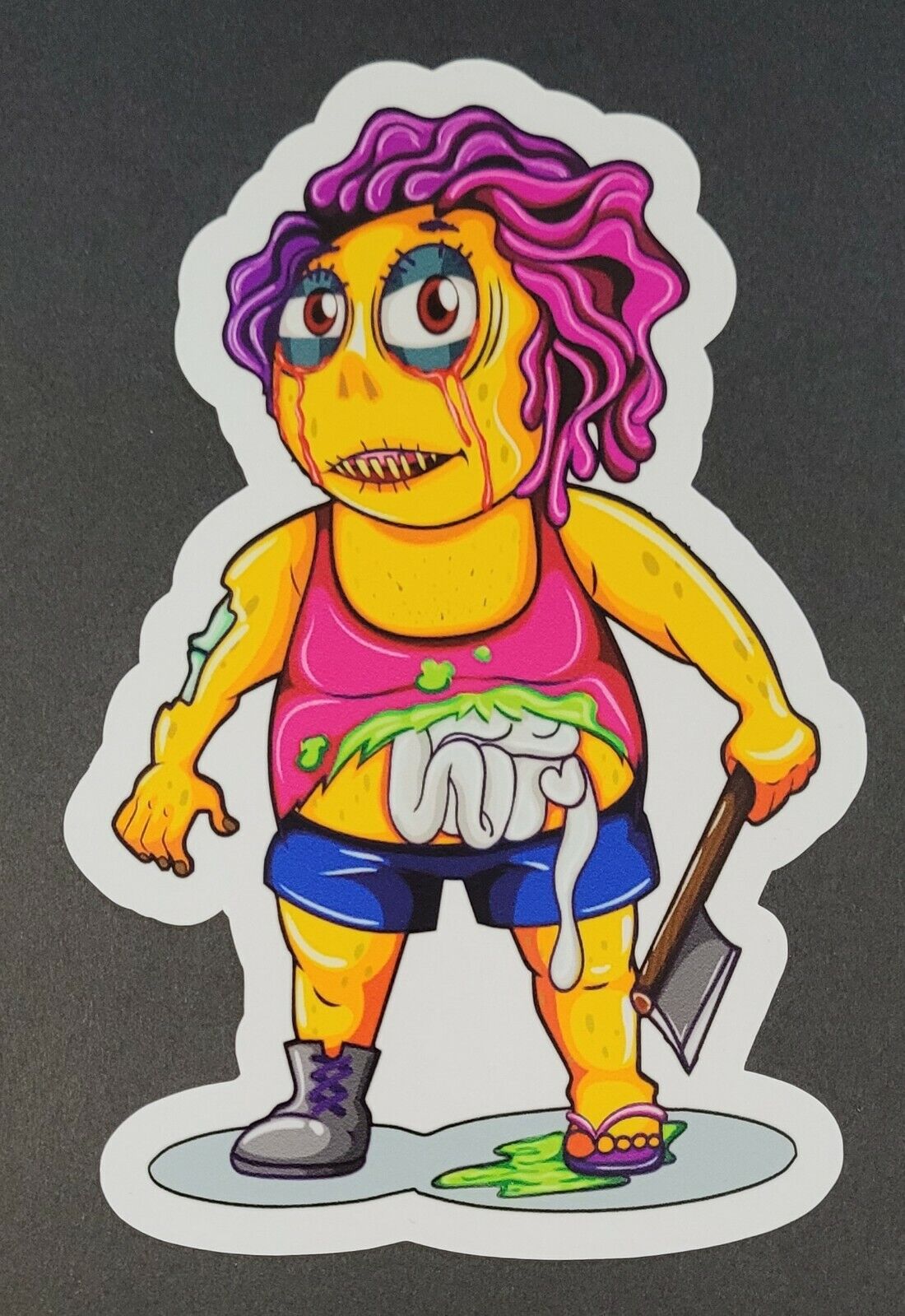 zombie-character 10cm x 15cm Vinyl Sticker / decal Windows Automotive Marine.
