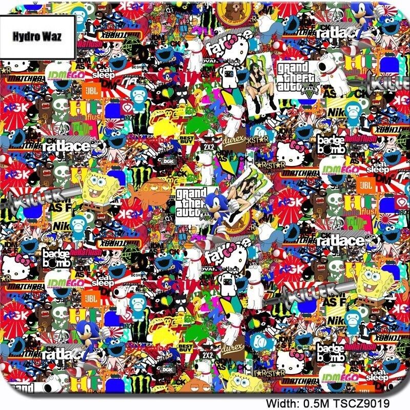 HYDROGRAPHIC WATER TRANSFER Hydro Dipping Dip Print Film Sheet DIY 50CM X 100CM