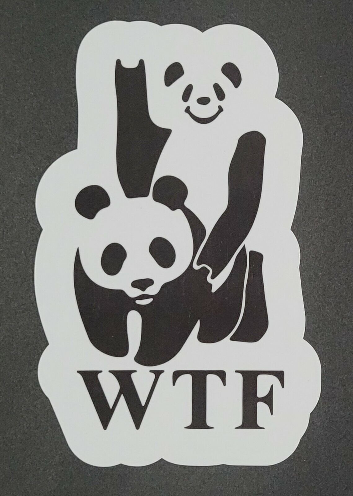 WTF 10cm x 15.5cm Vinyl Sticker / decal Windows Automotive Marine.