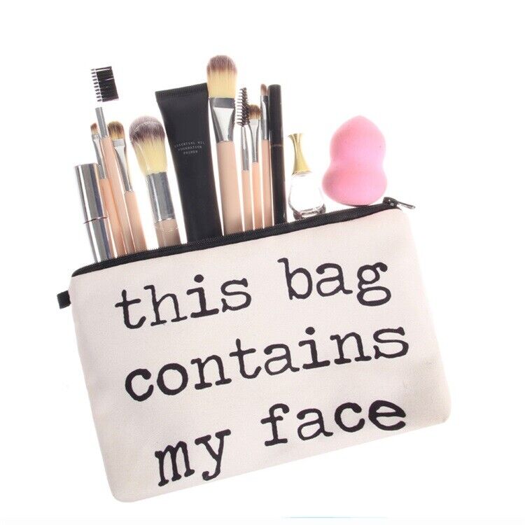 Lady Zipper Polyester Makeup Bag