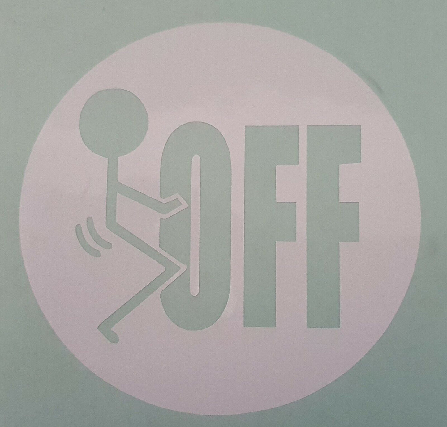F OFF 100mm x 100mm