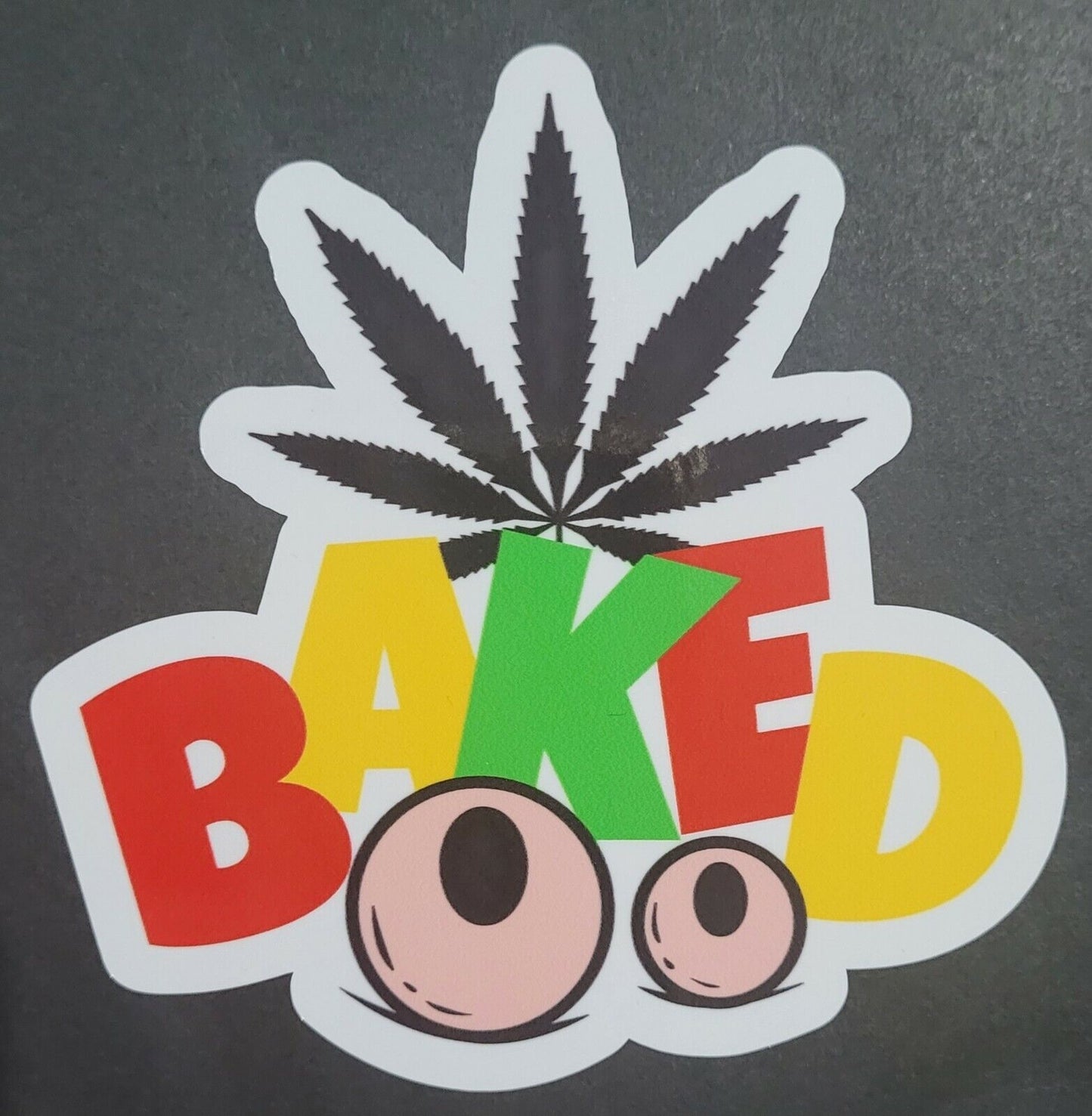 baked 10cm x 10cm Vinyl Sticker / decal Windows Automotive Marine.