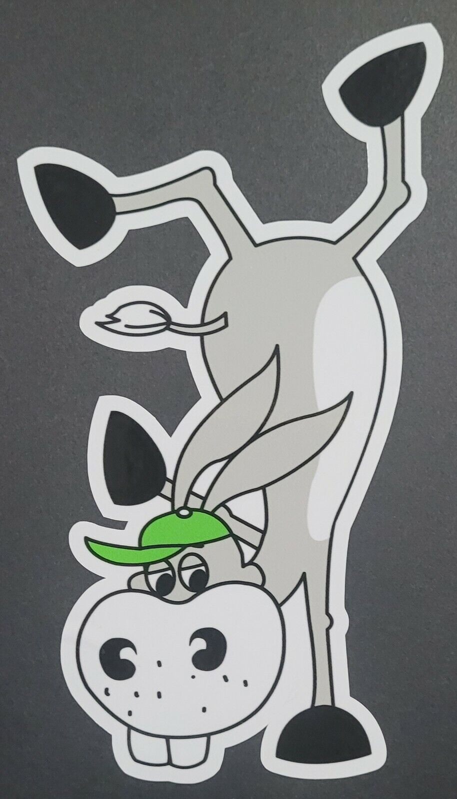 dunkey handstand 10cm x 17.5cm Vinyl Sticker / decal Windows Automotive Marine.