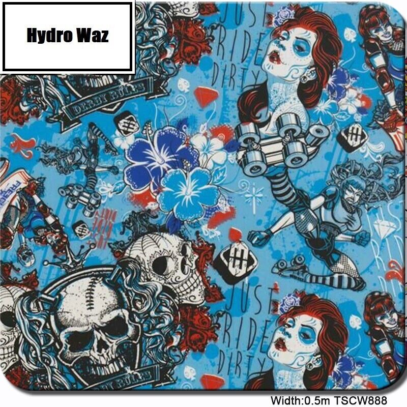 HYDROGRAPHIC WATER TRANSFER Hydro Dipping Dip Print Film Sheet 50CM X 200CM