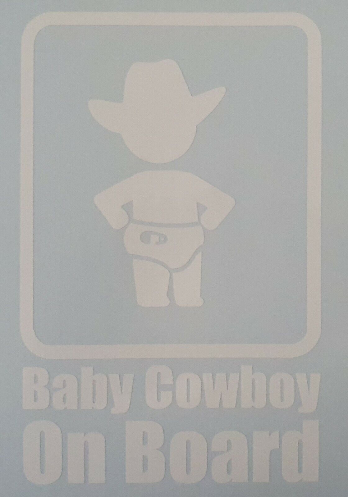 Baby Cowboy On Board 156mm x 100mm