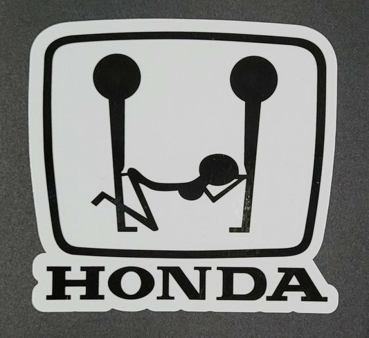 Honda 10cm x 10.5cm Vinyl Sticker / decal Windows Automotive Marine.