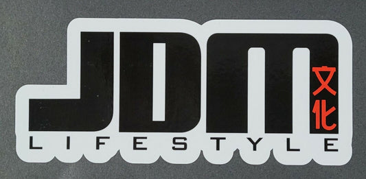 JDM Lifestyle 8.5cm x 19.5cm Vinyl Sticker / decal Windows Automotive Marine.