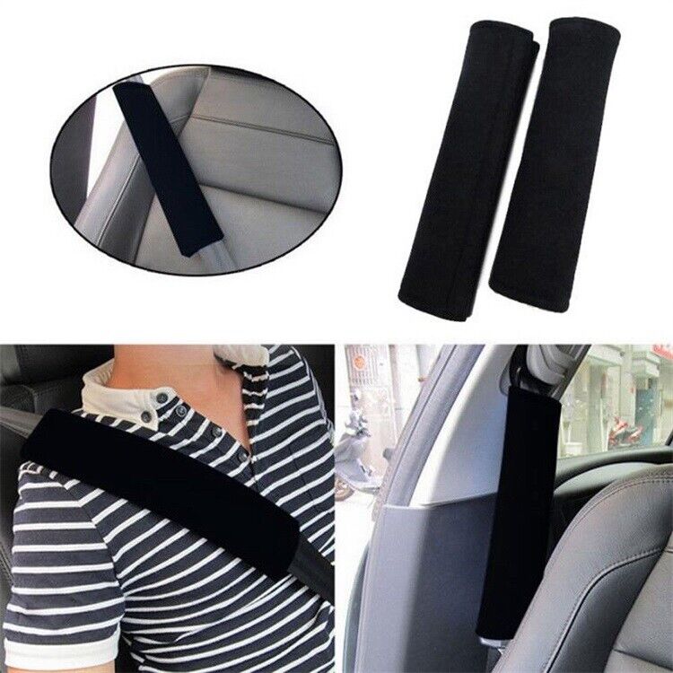 2x Blue Car Seat Belt Cushion Neoprene Car Seat Belt Covers Sleeve ShoulderStrap