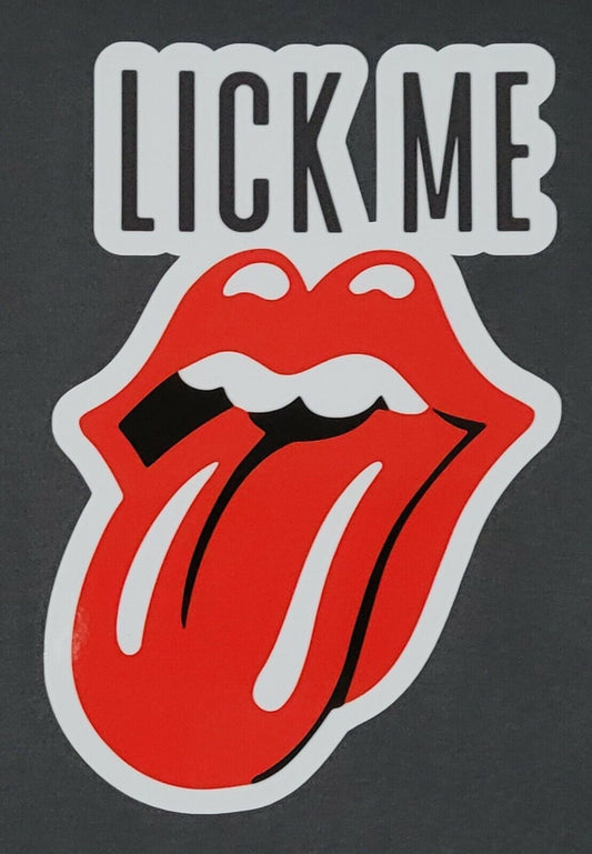 LICK ME 10cm x 15cm Vinyl Sticker / decal Windows Automotive Marine.