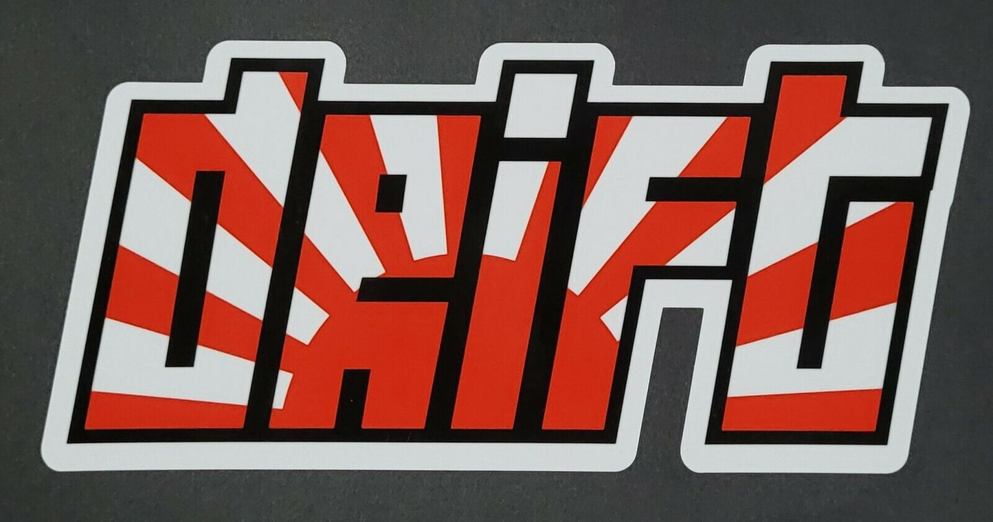 Drift 9cm x 19.5cm Vinyl Sticker / decal Windows Automotive Marine.