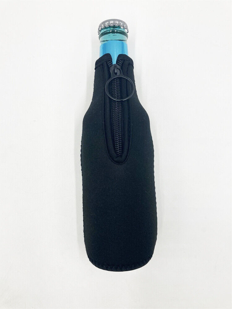 10x Blank Zipper Beer Bottle Coolers Neoprene Sublimation ink Heat Transfer