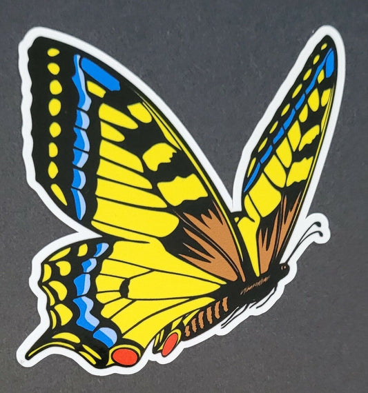 Butterfly 10cm x 9cm Vinyl Sticker / decal Windows Automotive Marine.