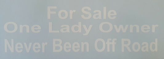 for sale lady owner 65mm x 220mm