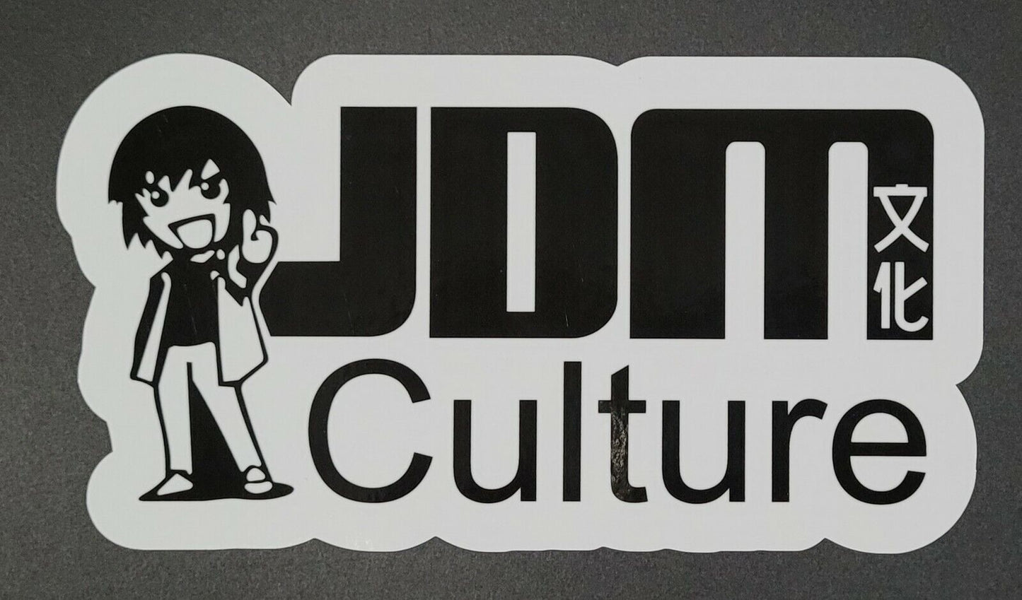JDM Culture 10cm x 18.5cm Vinyl Sticker / decal Windows Automotive Marine.