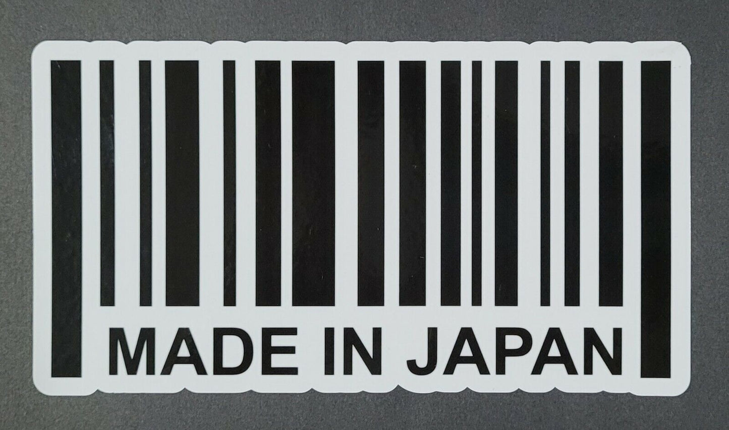 Made In Japan 10cm x 18.5cm Vinyl Sticker / decal Windows Automotive Marine.